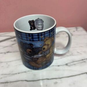 Vintage 90s Lang & Wise‎ Honey Bears Coffee Tea Mug 1999